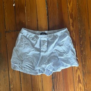 Brandy Melville Blue Striped Women's Shorts